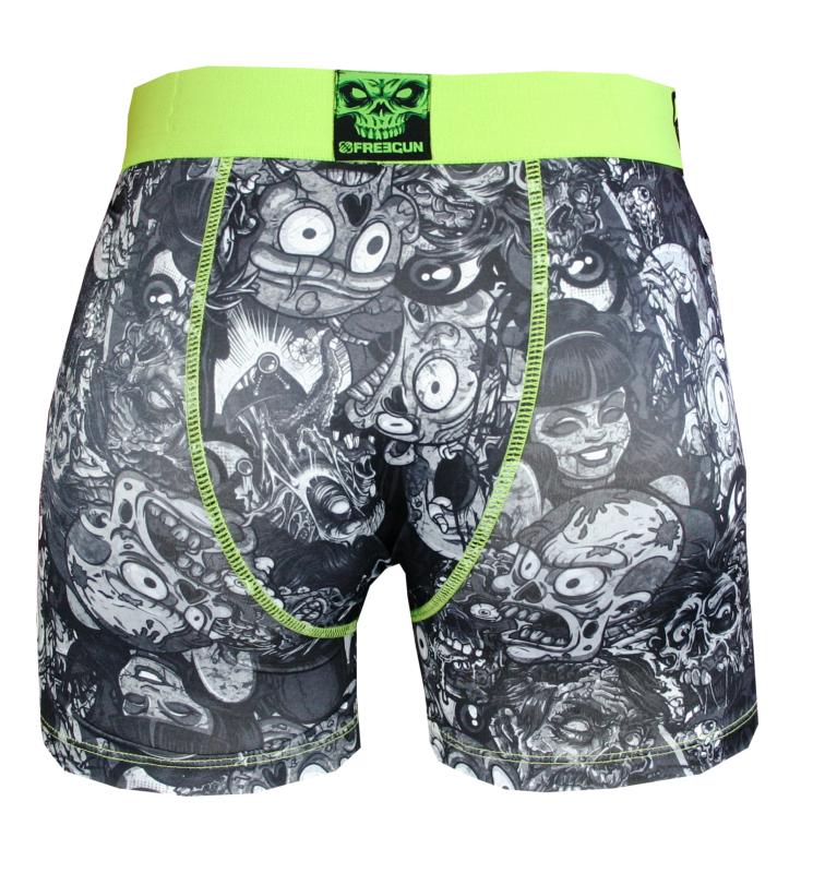 boxer homme freegun motif zombies