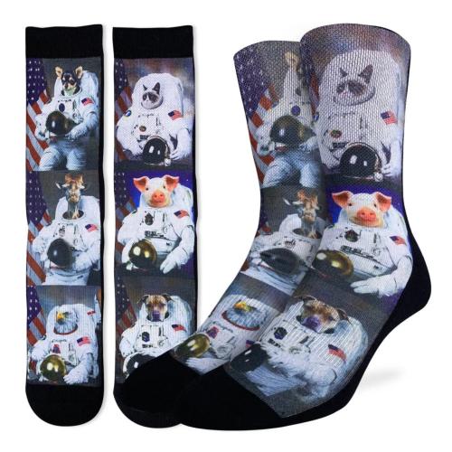 Chaussettes longue fantaisie d'astronaute