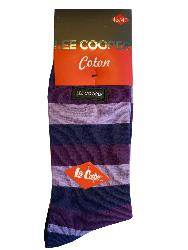 Chaussettes haute Lee Cooper rayure Violet