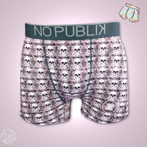 Boxer NoPublik | Motif Skulls Pink &#128128;