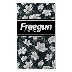 Serviette FLEURS GRIS FREEGUN 