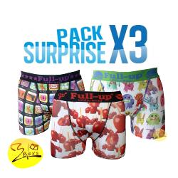 3 Boxers full-up |Motf Surprise Taille XS 
