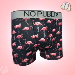 Boxer NoPublik |Motif Flamant Rose