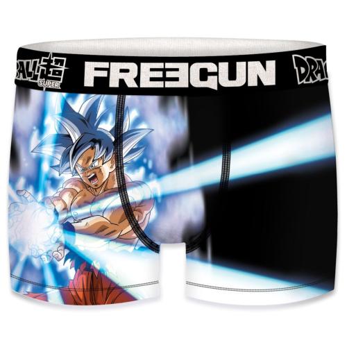 Boxer Fantaisie Freegun DBZ Super Saiyan Bleu