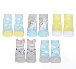 Lot 5 Chaussettes enfant lapin