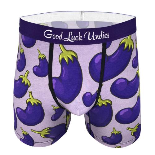Boxer Fantaisie Good luck undies Eggplants
