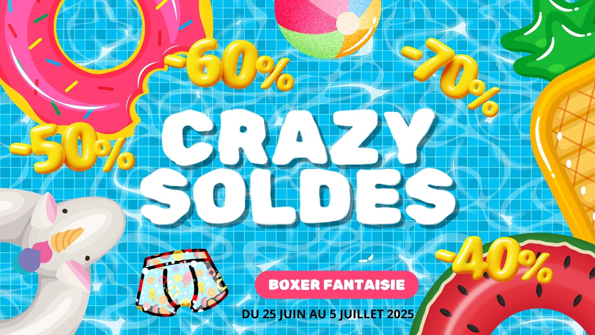 soldes boxer fantaisie