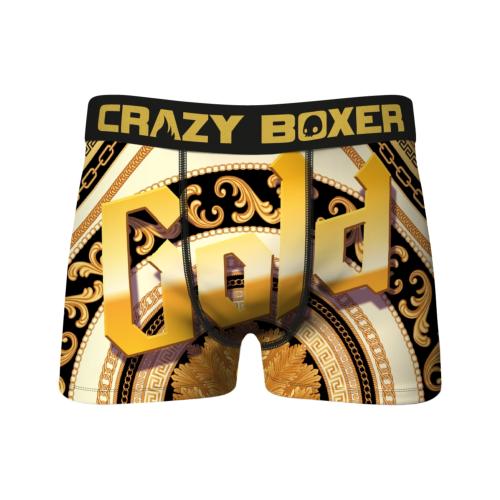 Boxer CRAZYBOXER Motif Gold Boxer Fantaisie &x1F525