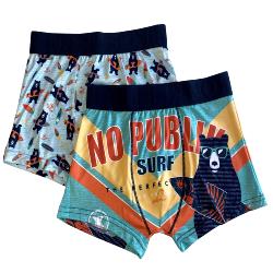 2 Boxers enfant Nopublik motif Surf bear