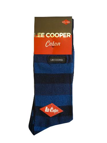 Chaussettes haute Lee Cooper rayure bleu fonce