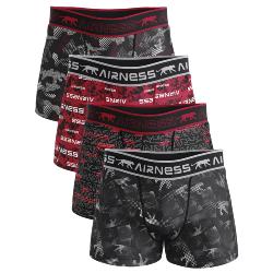 4 Boxers Homme Airness | Camo black & red