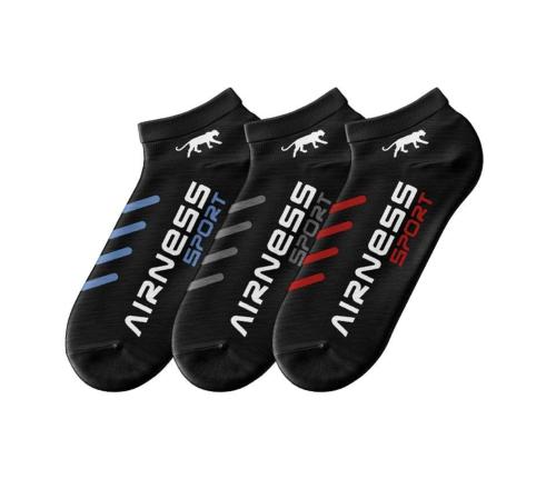 3 CHAUSSETTES - BLACK AIRNESS