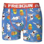 Boxer Freegun Lapins Cretins motif Ballons