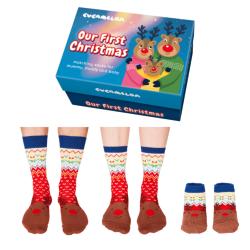 Lot Chaussettes enfant MUMMY, DADDY AND ME Christmas