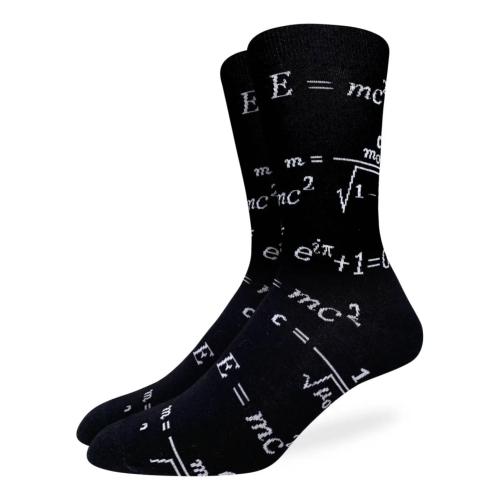 Chaussettes fantaisie E=MC²