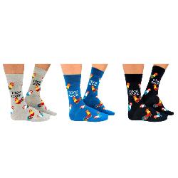 Lot 3 Paires de Chaussettes Homme Cock