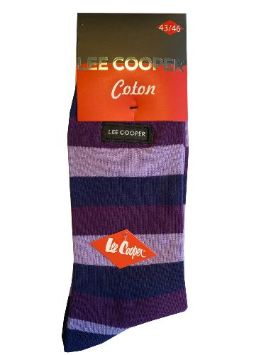 Chaussettes haute Lee Cooper rayure Violet