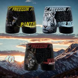 3 Boxers  Enfant | Freegun |Animal 🤩
