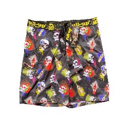 Short de bain Fullup fantaise motif skull 