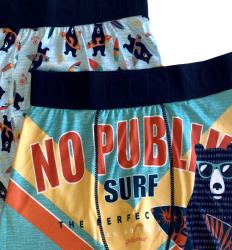 2 Boxers enfant Nopublik motif Surf bear