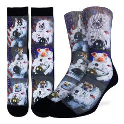 Chaussettes longue fantaisie d'astronaute