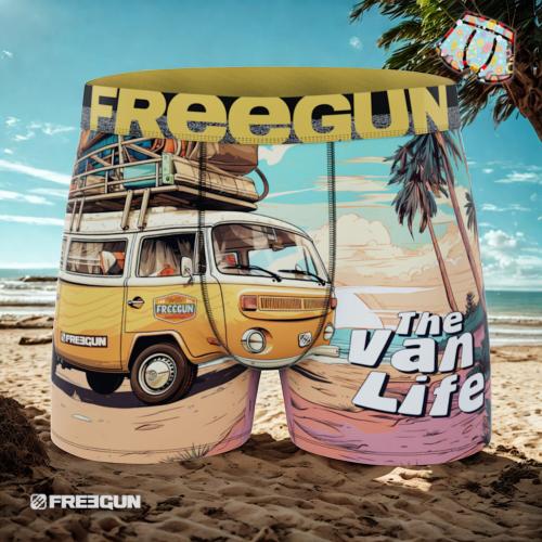 Boxer Freegun | Motif Van life &#127940;&#8205;&#9792;&#65039;