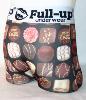 boxer full-up motif chocolat 