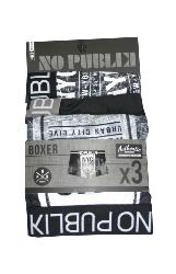3 Boxers NoPublik |Motif Urban