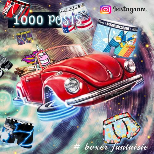 Le 1000eme Post | Instagram | Boxer Fantaisie 