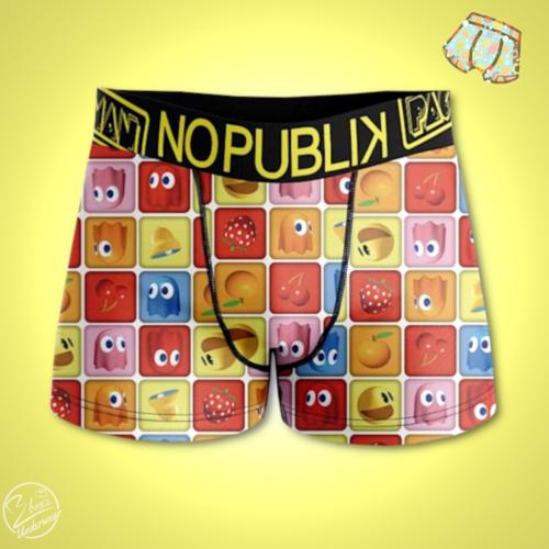 Boxer NoPublik |Motif Pacman Icon