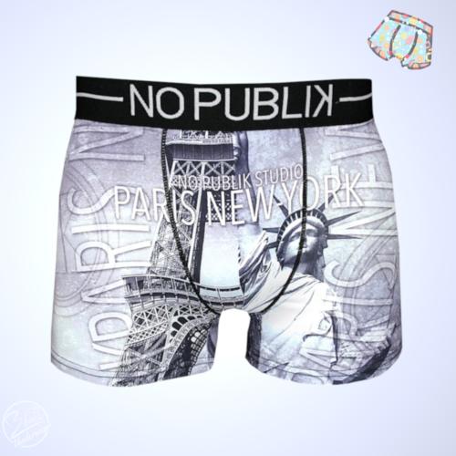 NoPublik Boxer |Motif France VS Usa Bis