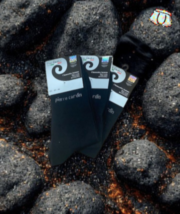 3 chaussettes homme pierre cardin Noir