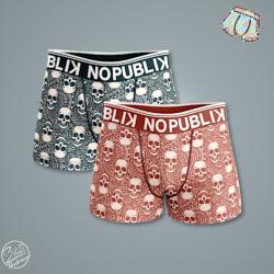 2 Boxers NoPublik | Skulls double &#128128;