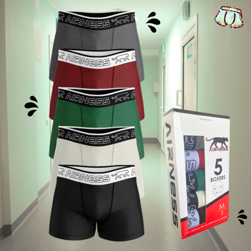 5 Boxers en Coffret Airness | Pro Colors