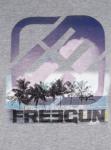 T-Shirt FREEGUN jersey Logo Gris