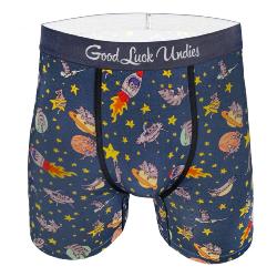 Boxer Good Luck undies |Space cats