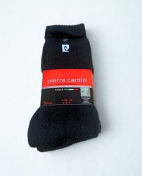 3 Chaussettes de Tennis Pierre Cardin Noir