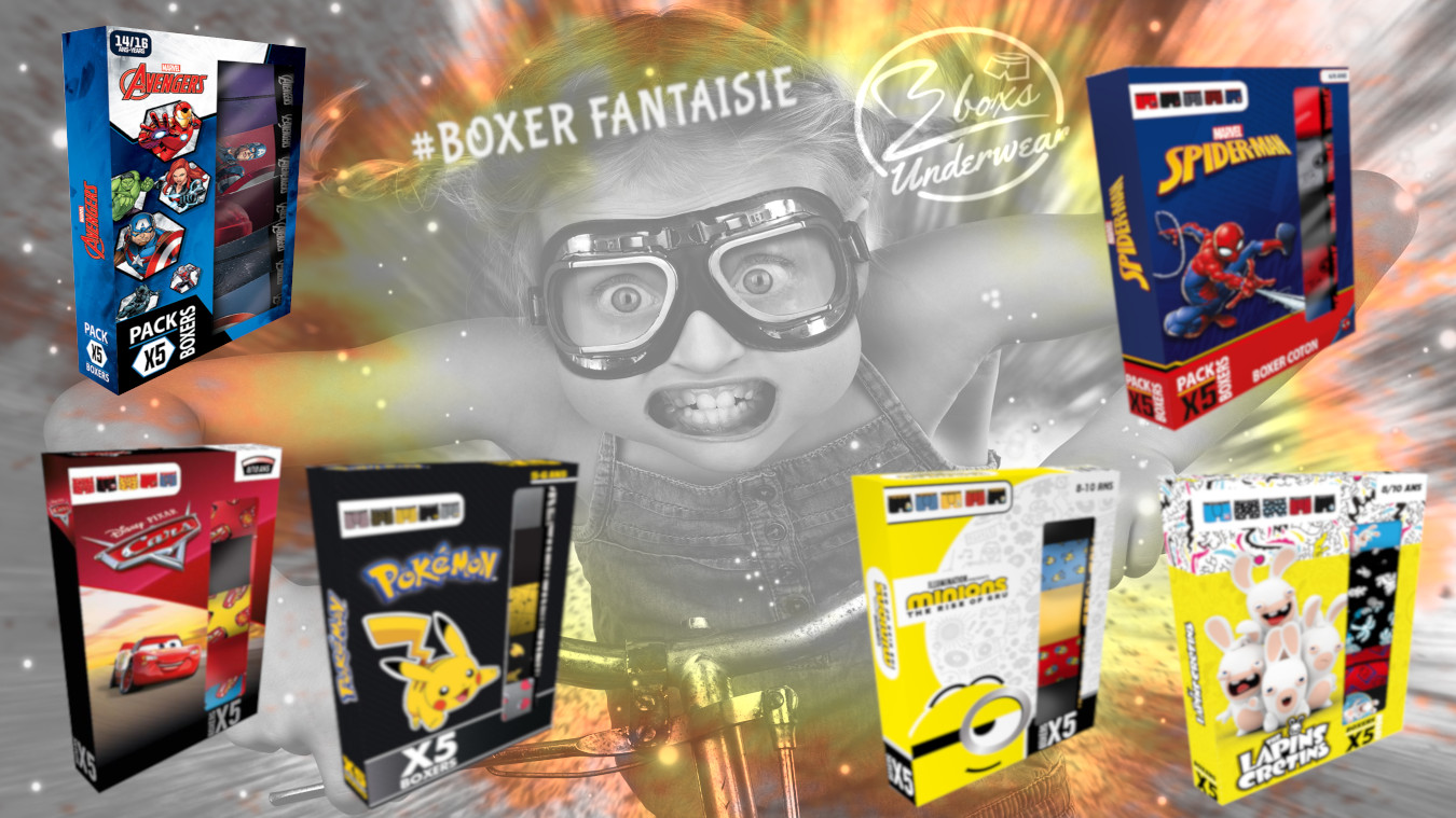 BOXER ENFANT EN PACK 