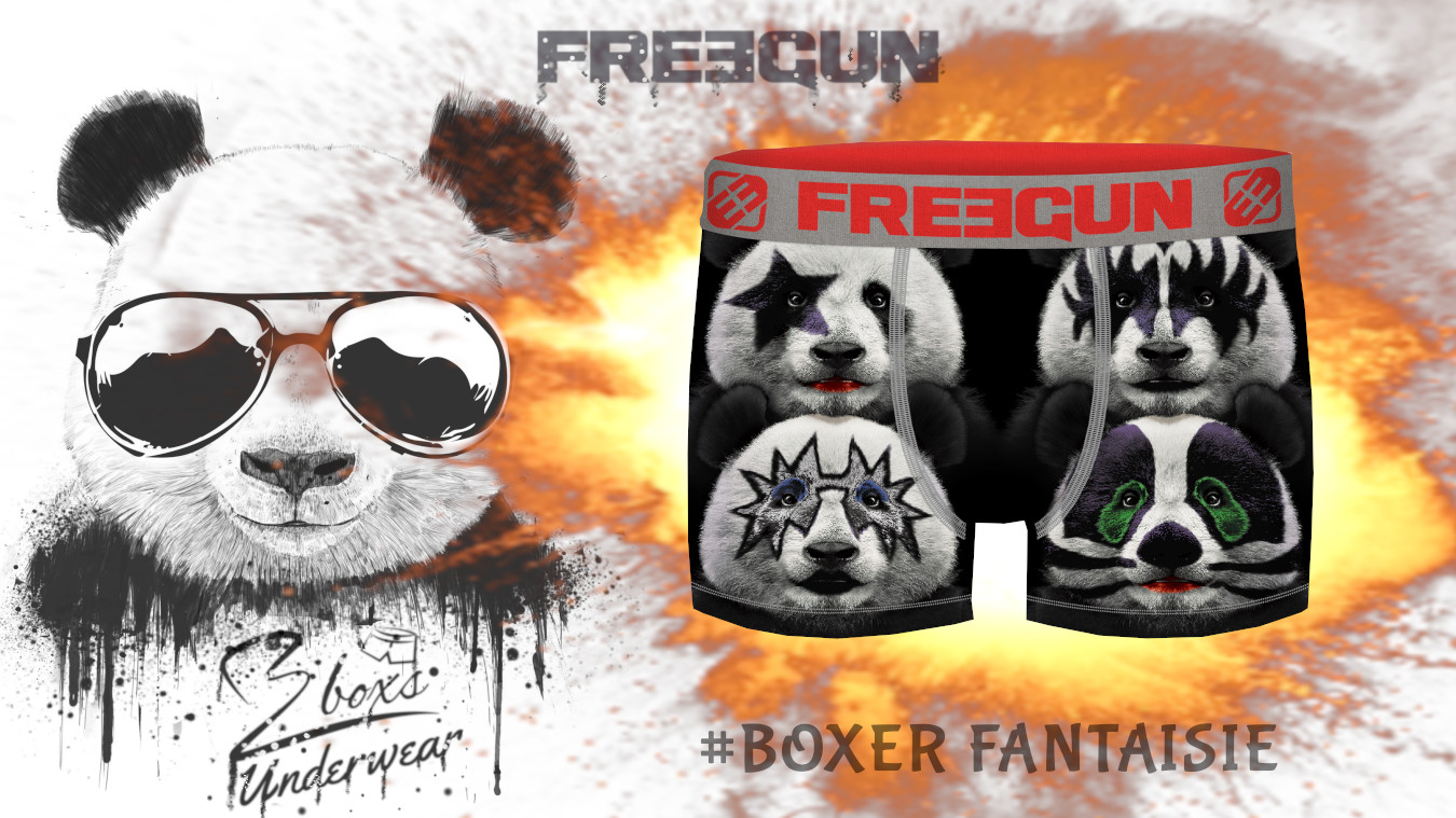 BOXER FANTAISIE FREEGUN PANDA