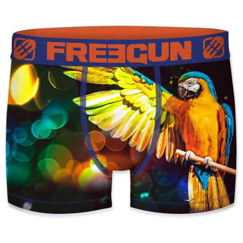 Boxer homme Fantaisie Freegun perroquets colors