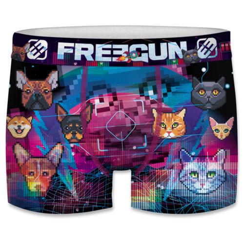 Boxer enfant Fantaisie Freegun Chat et chien