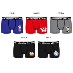 coffret 5 Boxers fantaisies enfant Lapins cretins