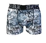 Boxer Homme Twinday motif Tag Gris