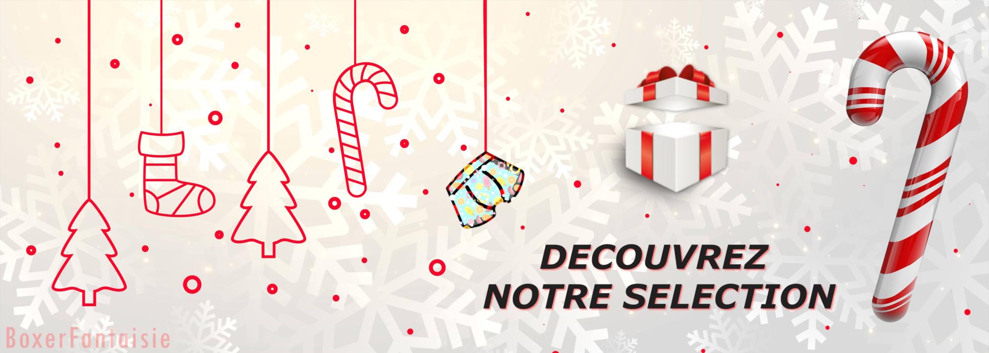 Selection noel boxer fantaisie