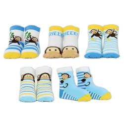 Lot 5 Chaussettes enfant Singe