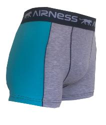 Boxer Airness Duo  gris et bleu