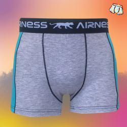 Boxer Airness| Motif Duo gris et bleu