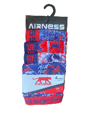4 Boxers Enfant | Airness | Airmix Rouge