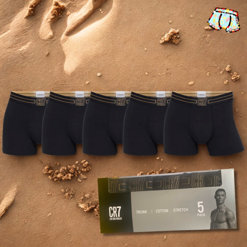 5 Boxers CR7| Pack Gold en coffret
