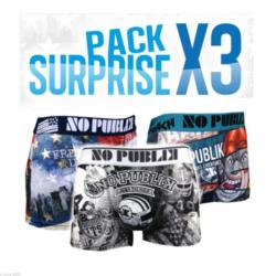 3 Boxers NoPublik motif Surprise